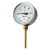 Термометр биметаллический радиальный ТБП100 -50…+50/ -30…+50/ -20…+60; 0...60 / 100 / 120 / 160 / 200 / 250 / 300С, L штуцера 50/ 100/ 160 мм, резьба на штуцере, без гильзы
